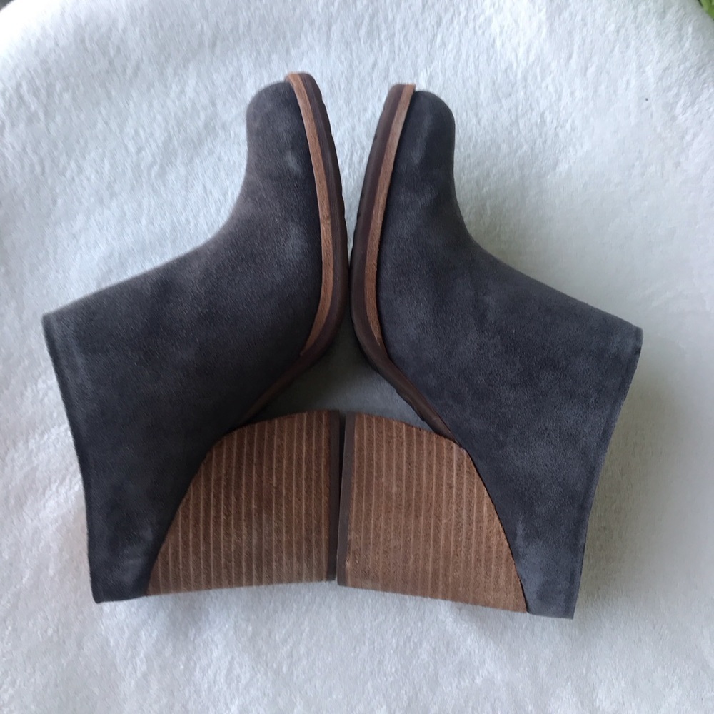 Kork-Ease Challis Dark grey leather Dr suede mules clogs Size 10 in‎ box - Picture 7 of 12
